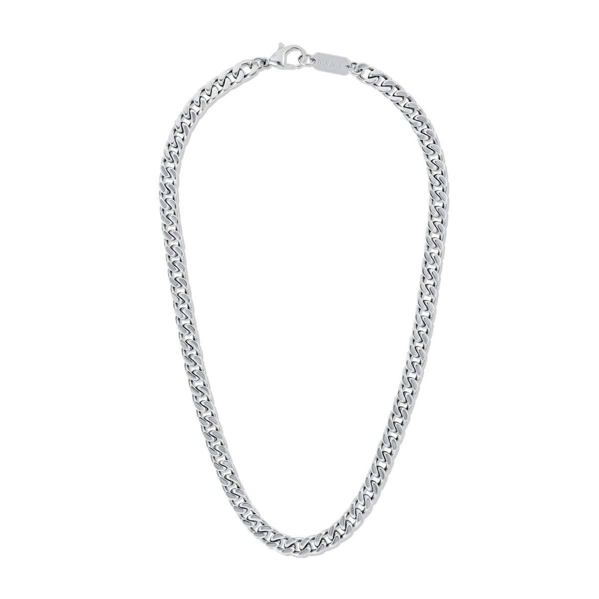Curb Chain Necklace Silver