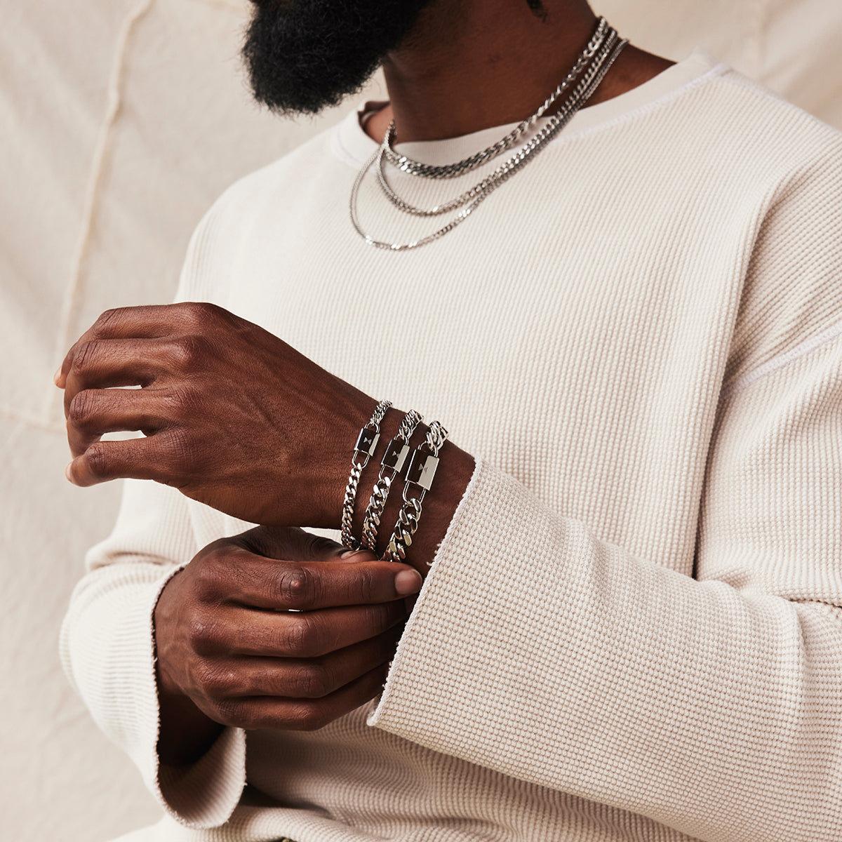 Curb Chain Necklace Silver