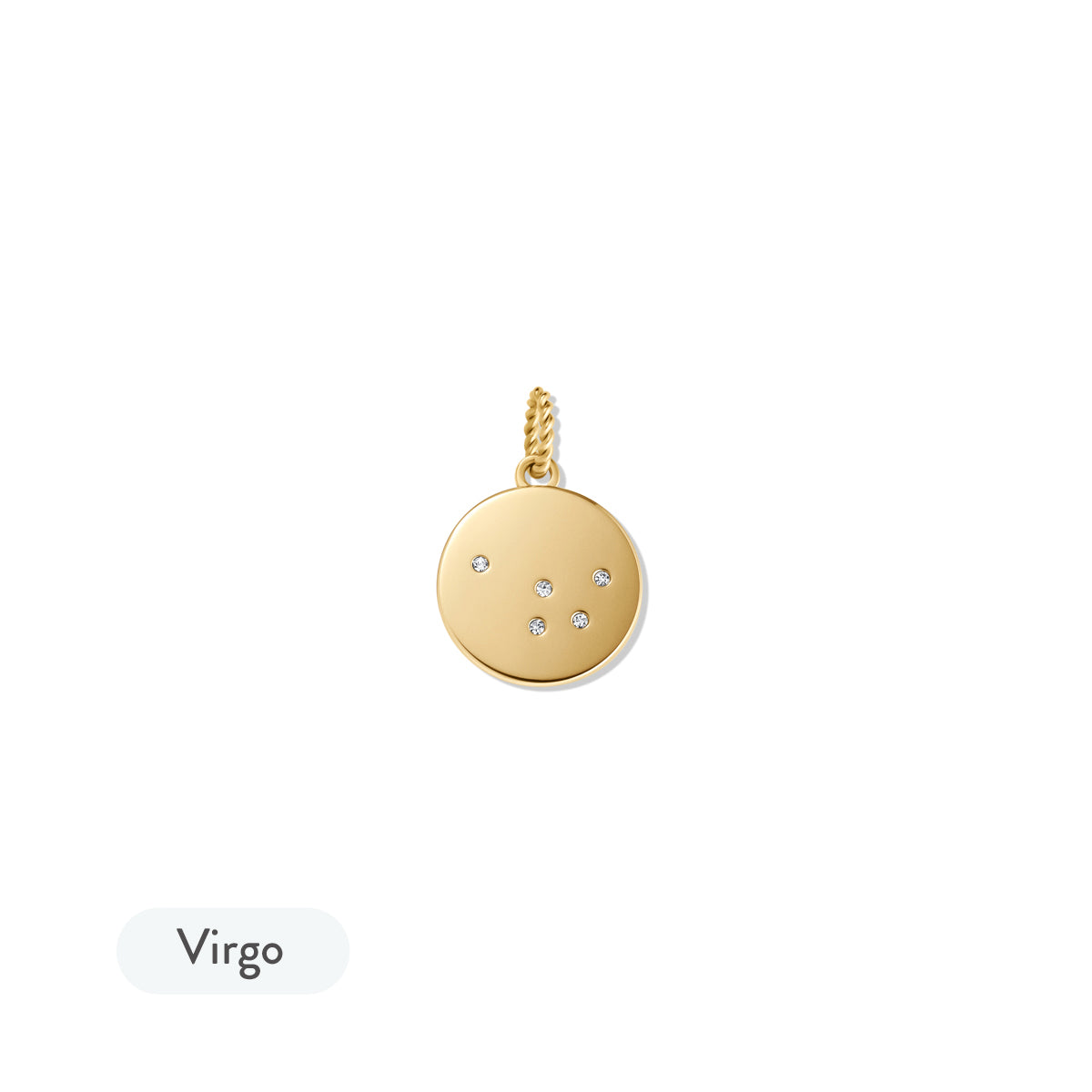 Zodiac Charm Gold - Virgo
