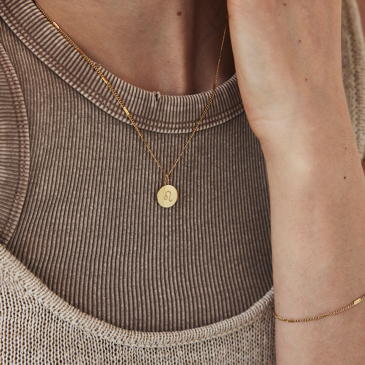 Zodiac Charm Gold - Libra