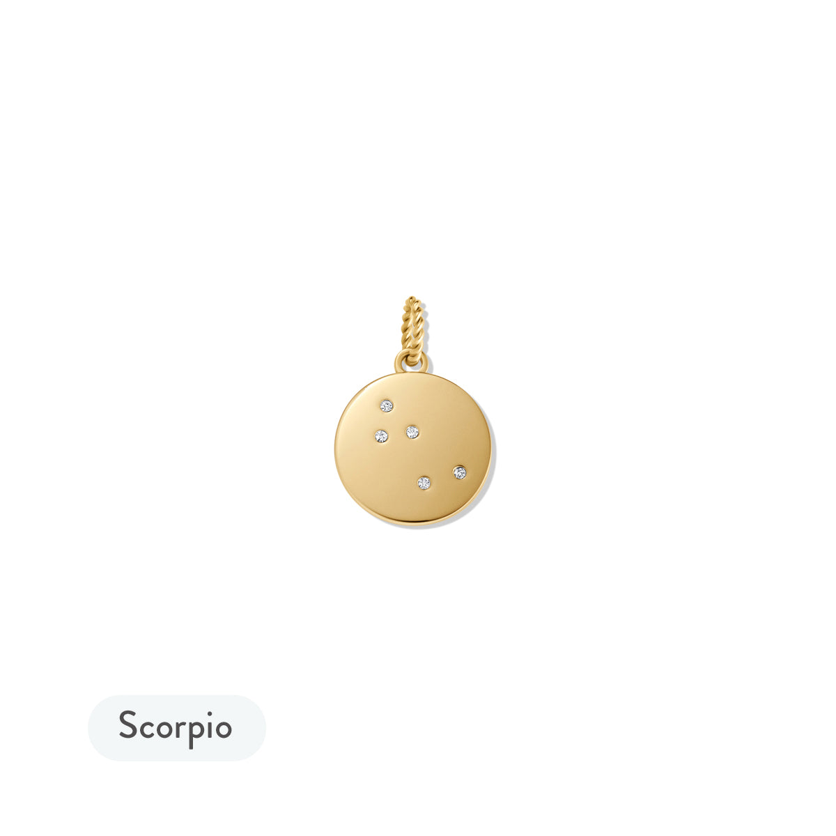 Zodiac Charm Gold - Scorpio