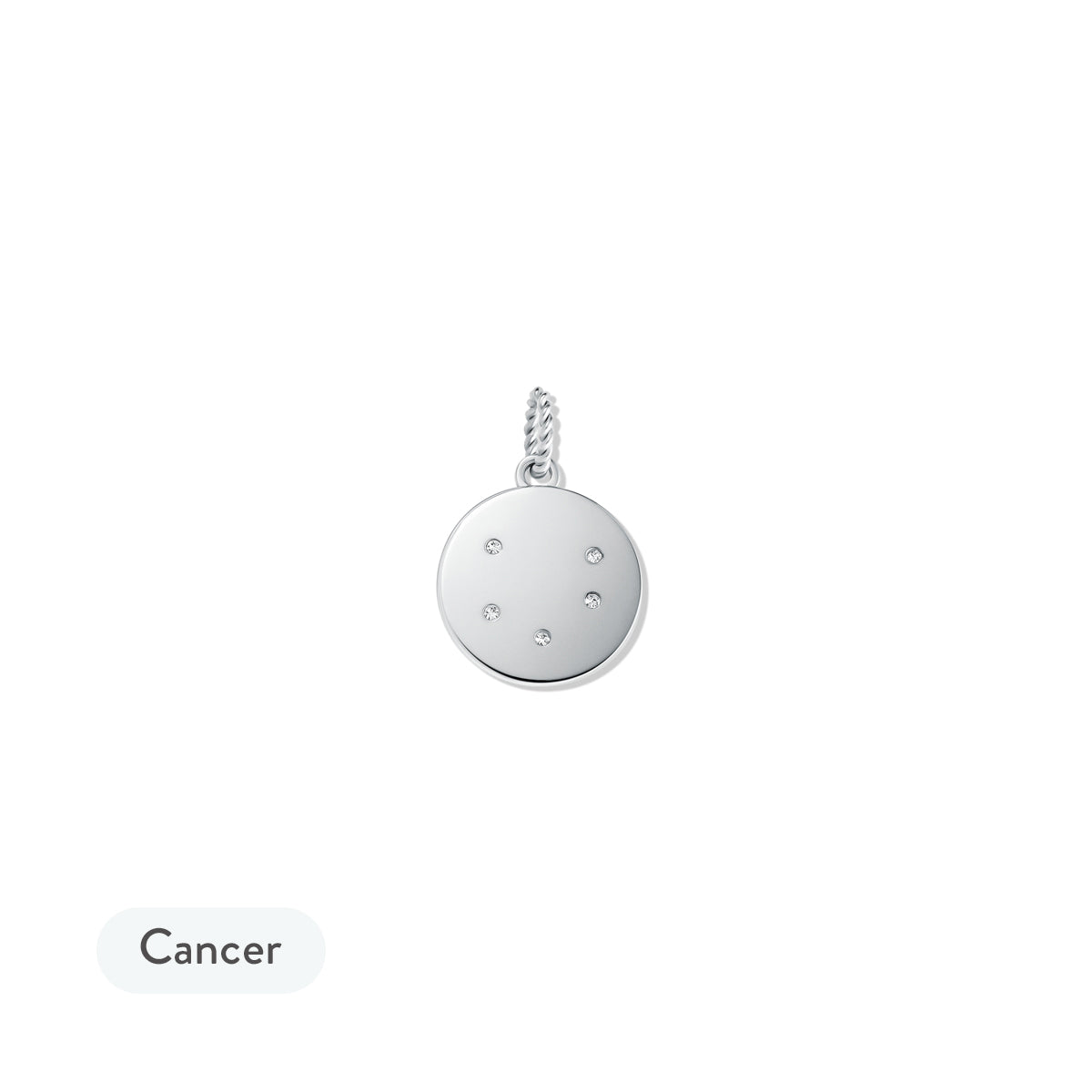 Zodiac Charm Silver - Cancer