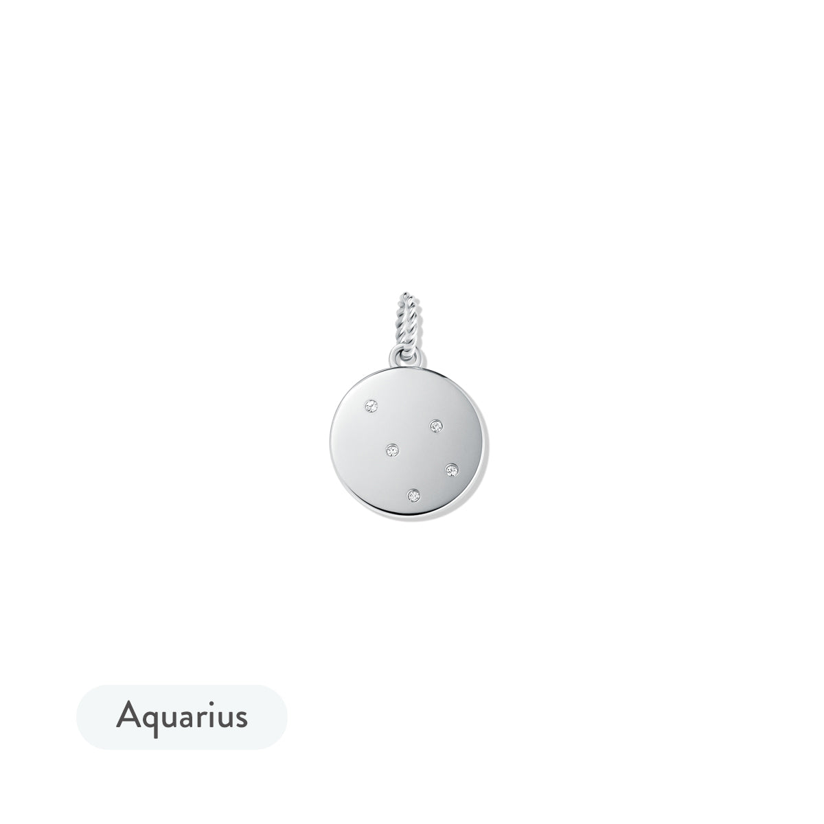 Zodiac Charm Silver - Aquarius