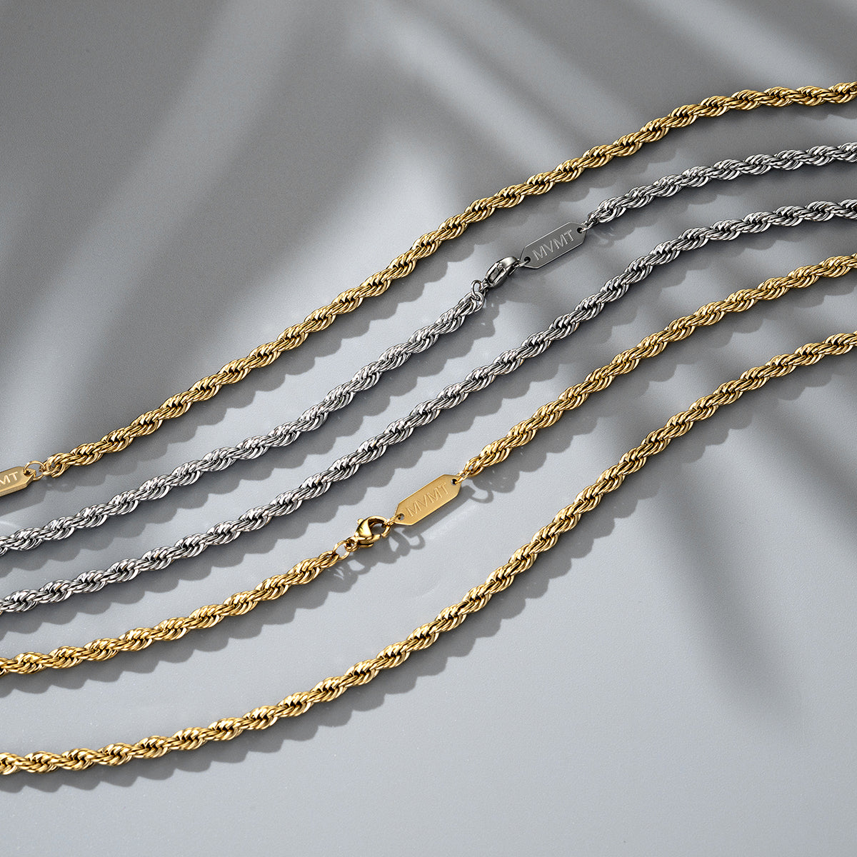Rope Chain Bracelet - 3.9MM Gold