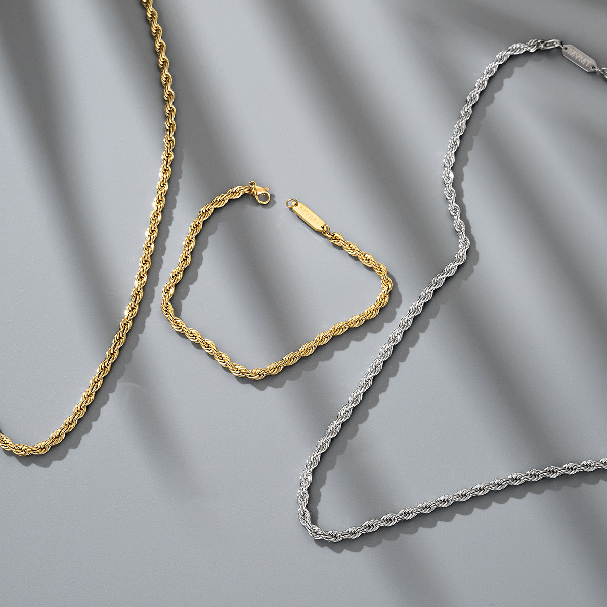 Rope Chain Bracelet - 3.9MM Gold