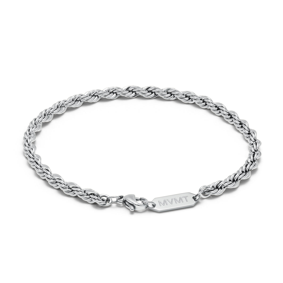 Rope Chain Bracelet - 3.9MM Silver