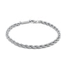 Rope Chain Bracelet - 3.9MM Silver