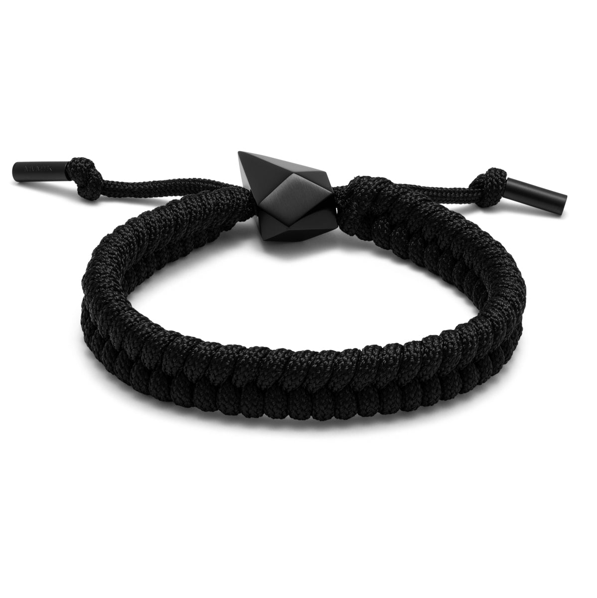 Sculpted Shark Tooth Pendant Bracelet Black