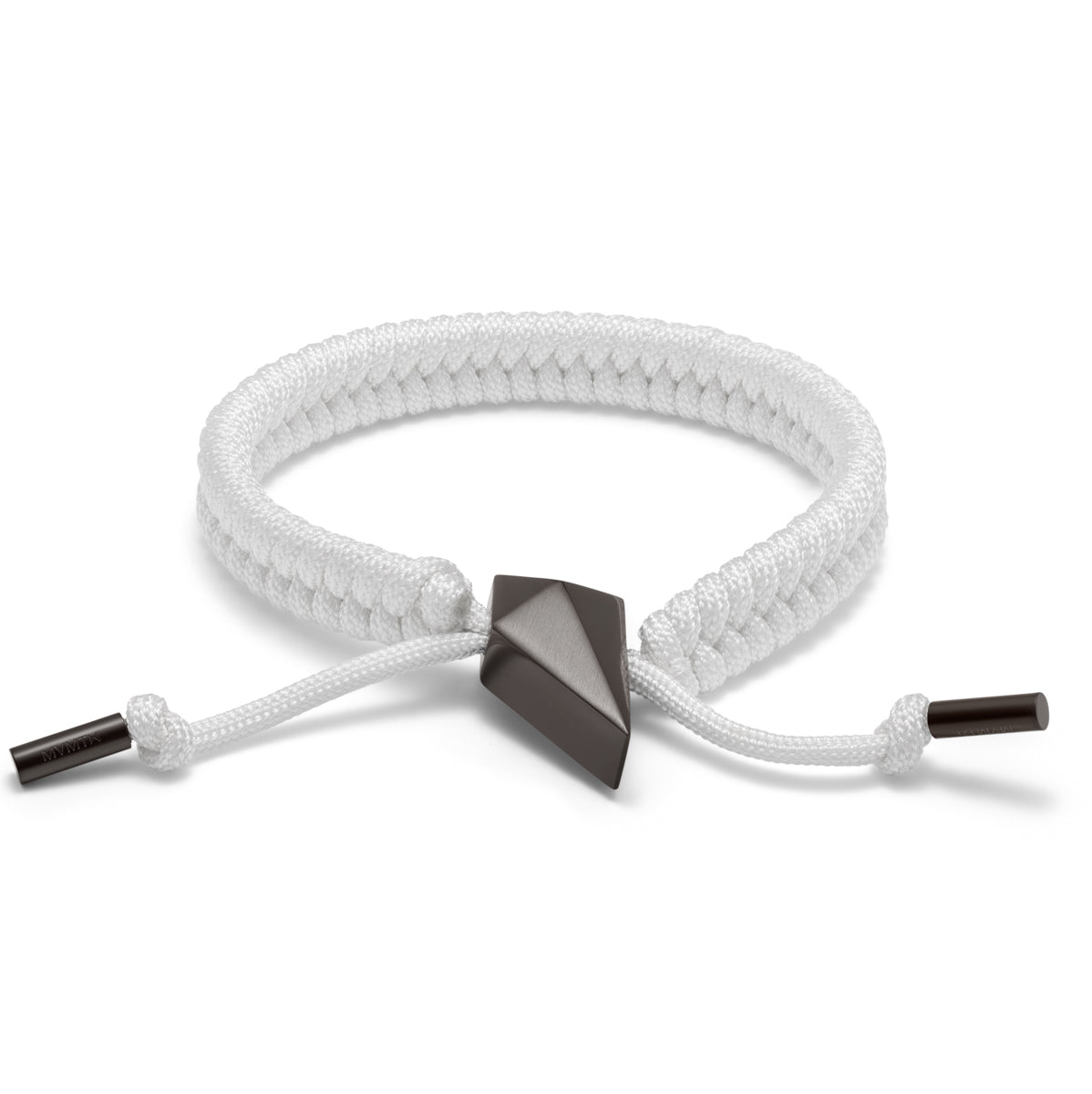 Sculpted Shark Tooth Pendant Bracelet White