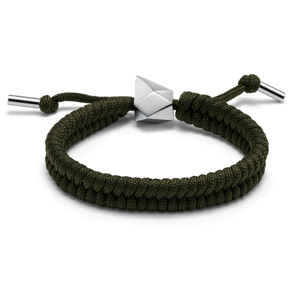 Sculpted Shark Tooth Pendant Bracelet Green
