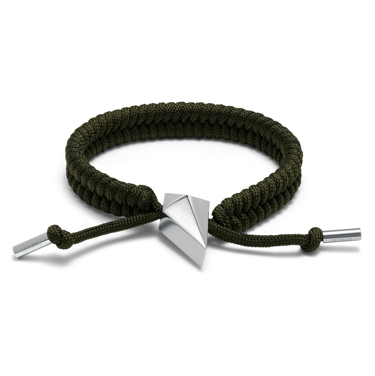 Sculpted Shark Tooth Pendant Bracelet Green