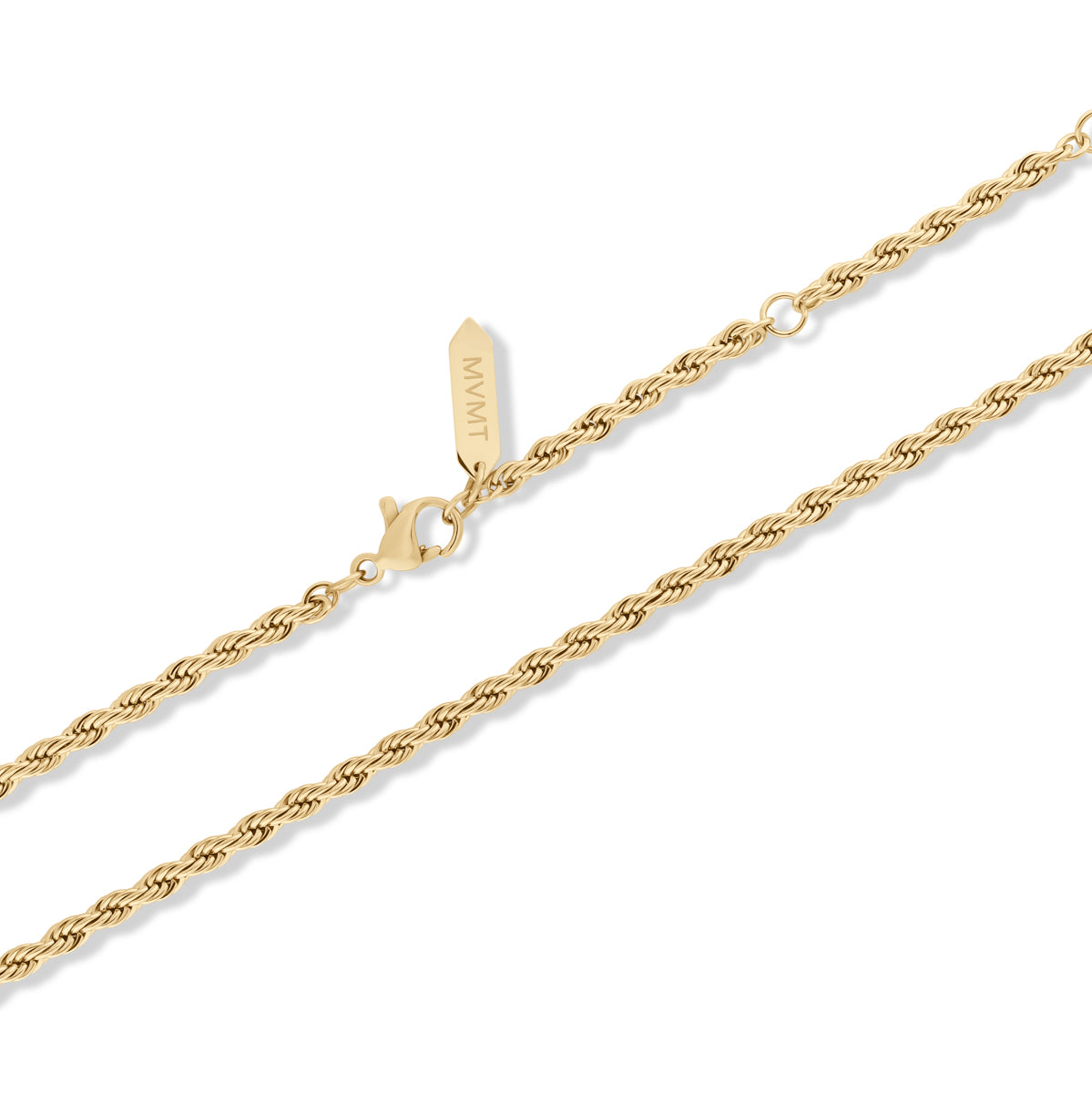 Rope Chain Necklace - 2.4MM Gold