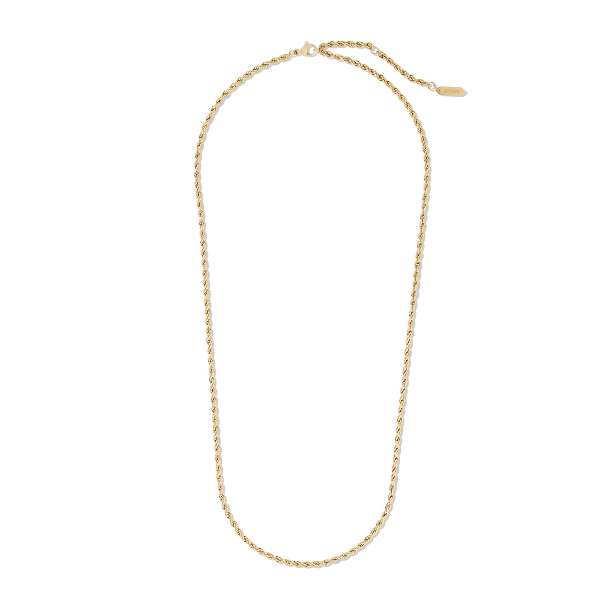 Rope Chain Necklace - 2.4MM Gold