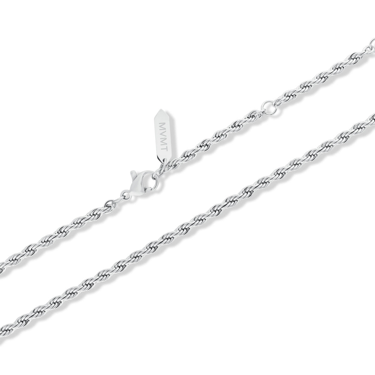 Rope Chain Necklace - 2.4MM Silver