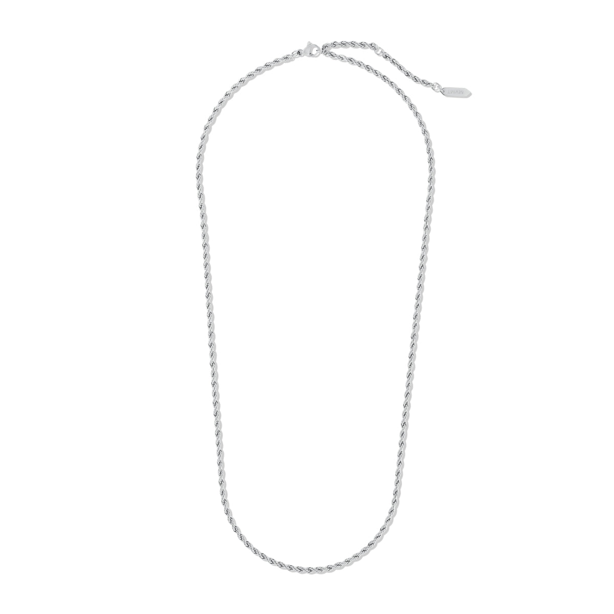 Rope Chain Necklace - 2.4MM Silver