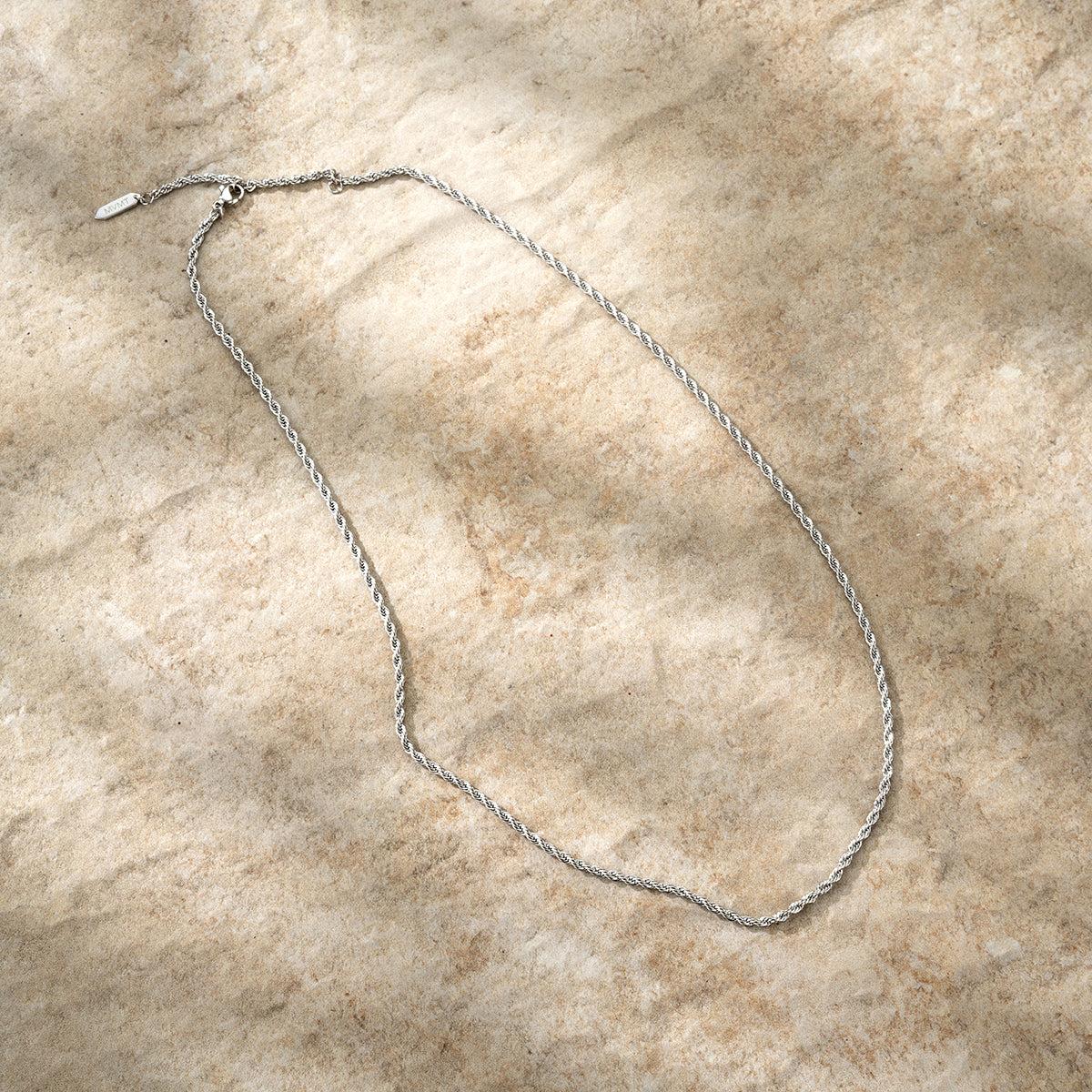 Rope Chain Necklace - 2.4MM Silver