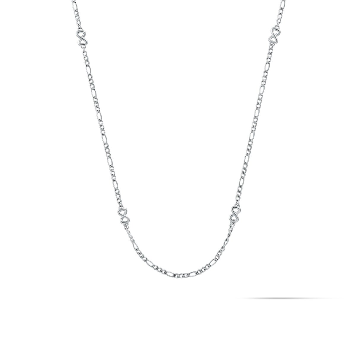 Figaro Chain Necklace Silver