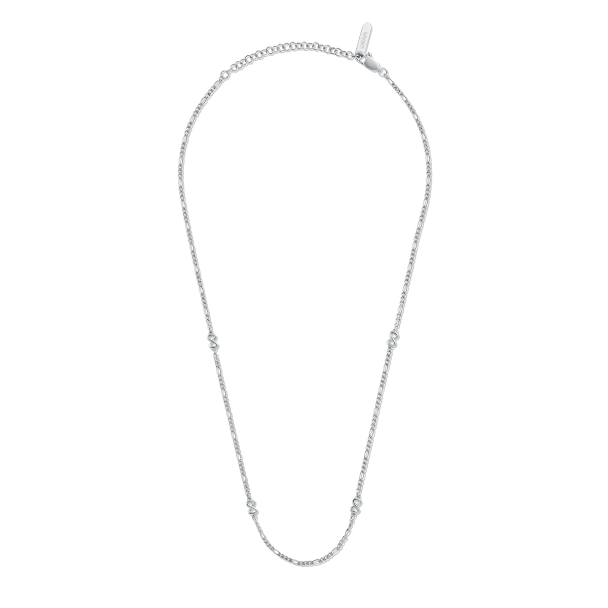 Figaro Chain Necklace Silver