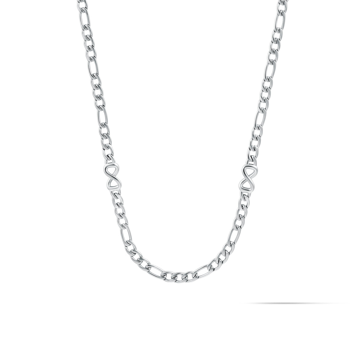 Figaro Chain Necklace Silver