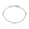 Figaro Chain Bracelet - 1.8MM Silver