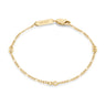 Figaro Chain Bracelet - 1.8MM Gold