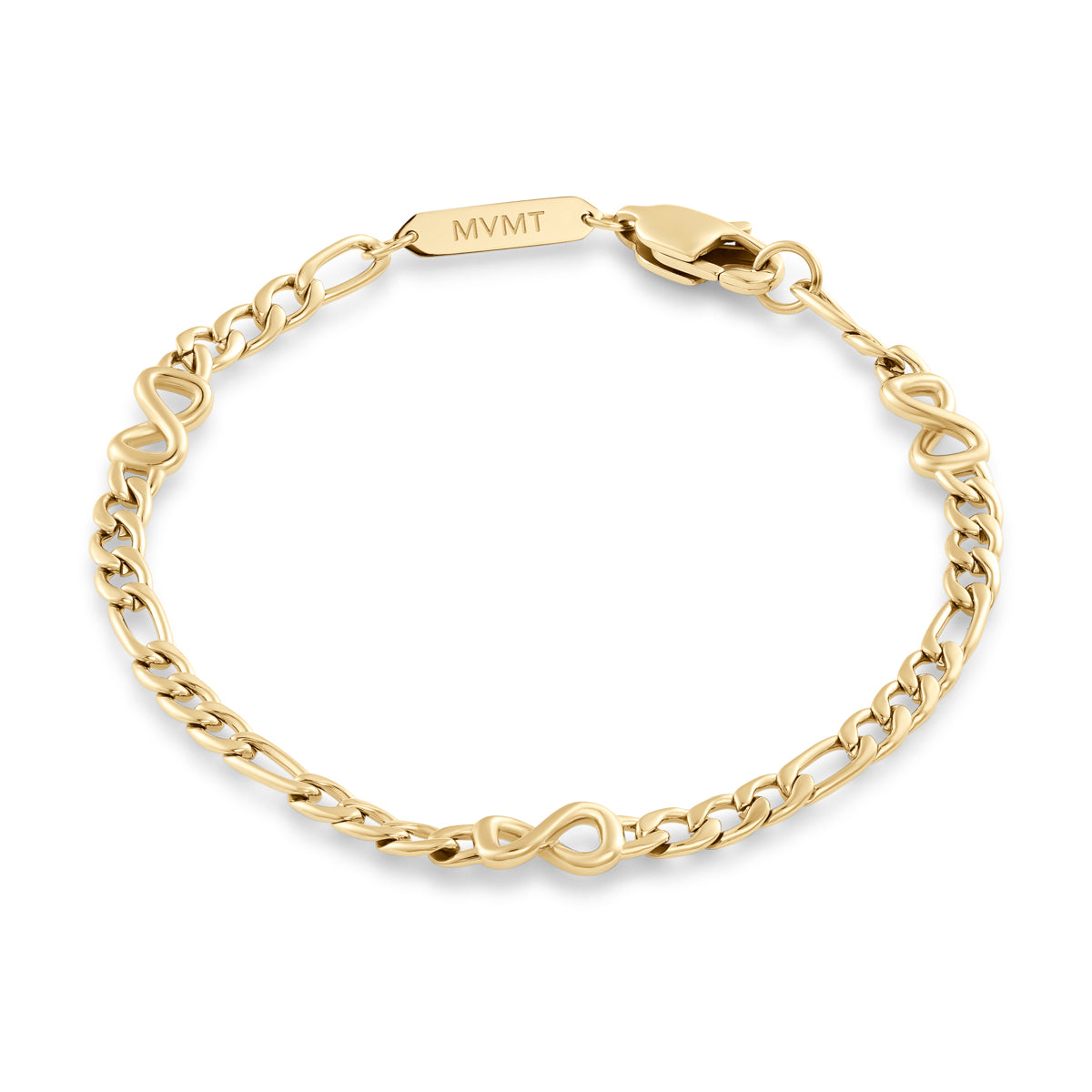 Figaro Chain Bracelet Gold