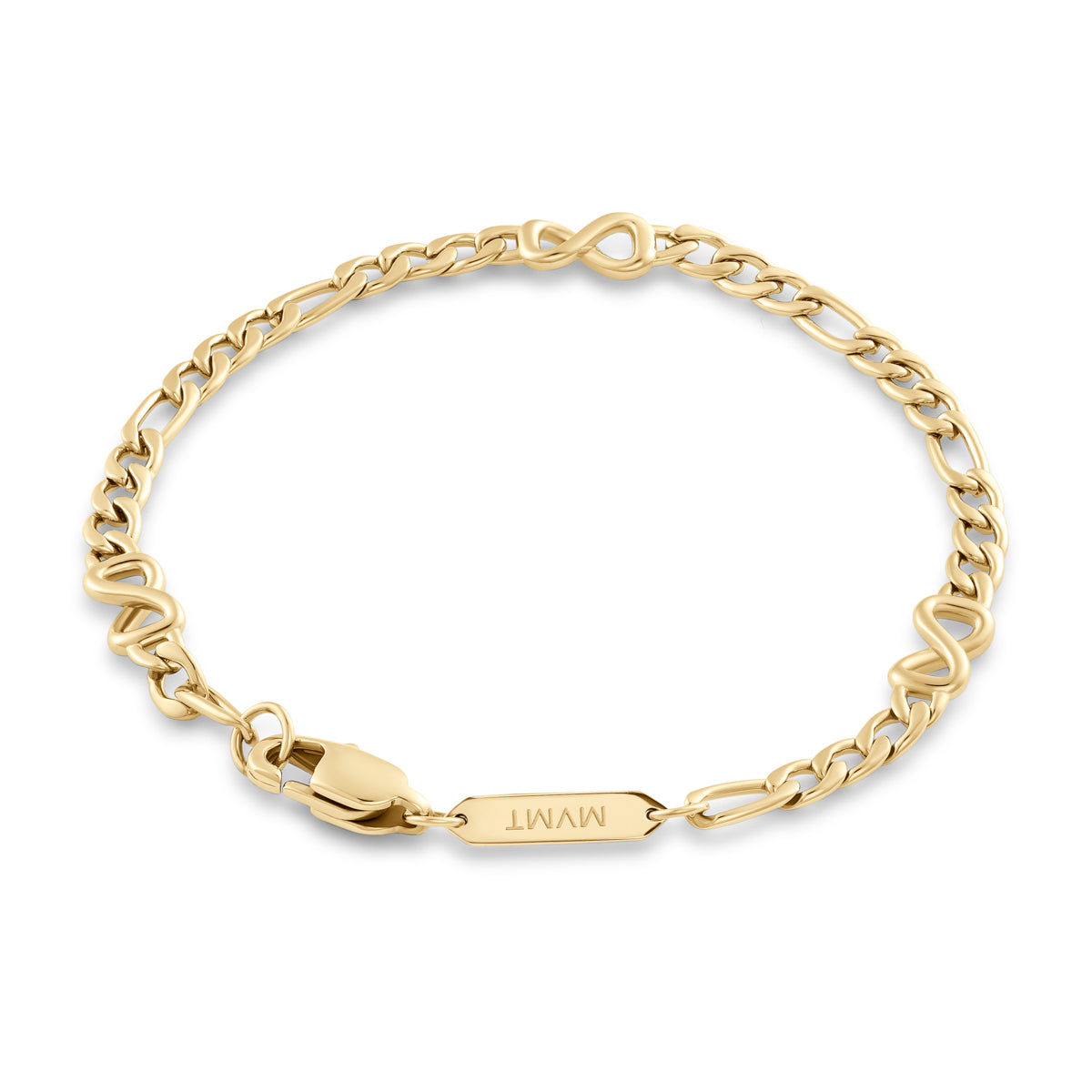 Figaro Chain Bracelet Gold