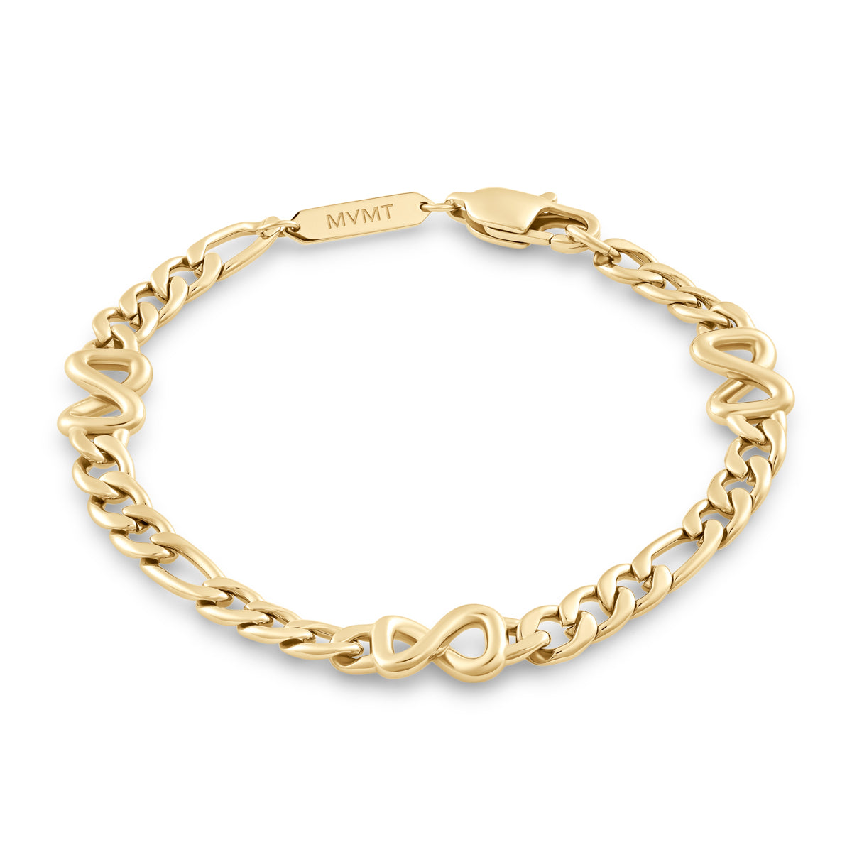 Figaro Chain Bracelet Gold