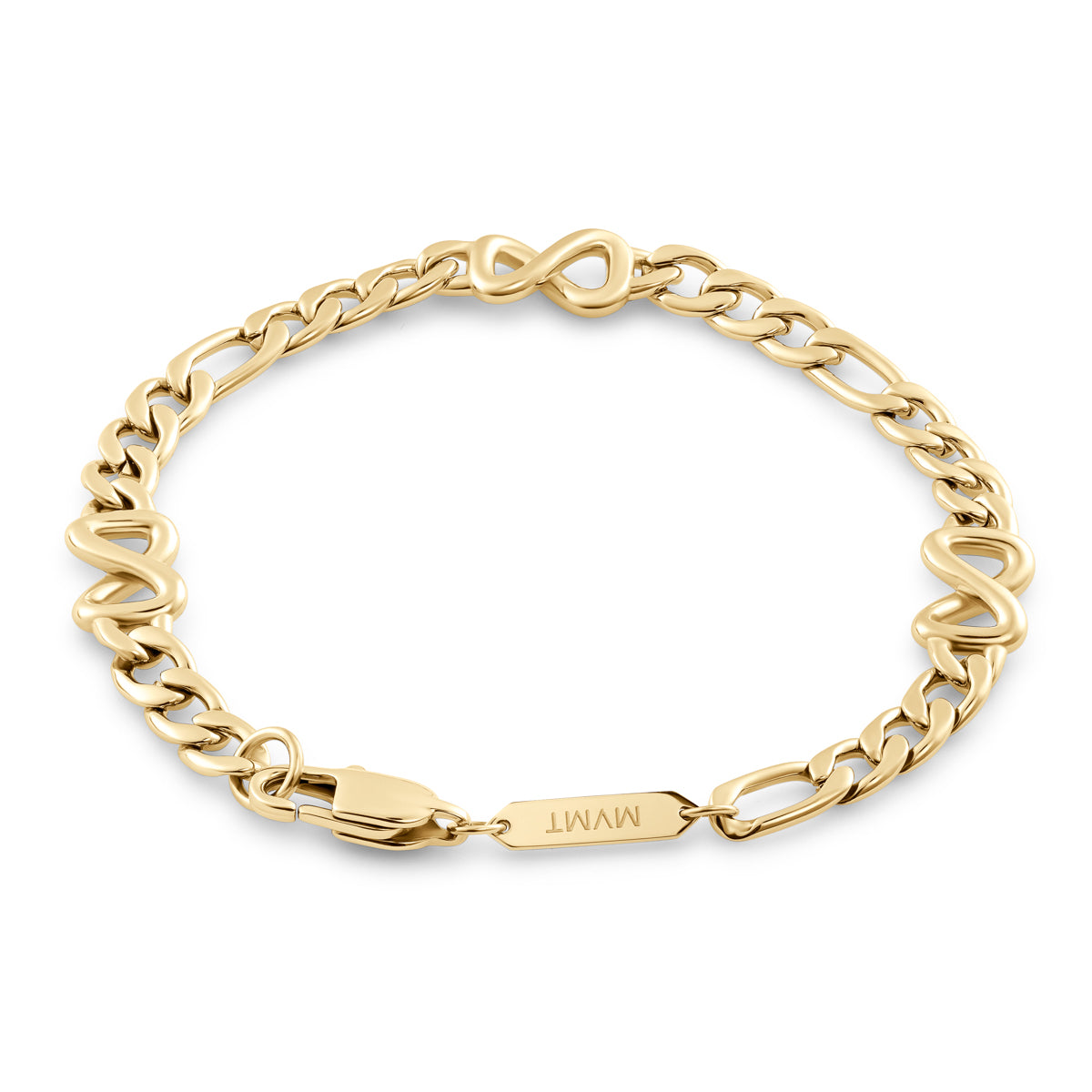 Figaro Chain Bracelet Gold