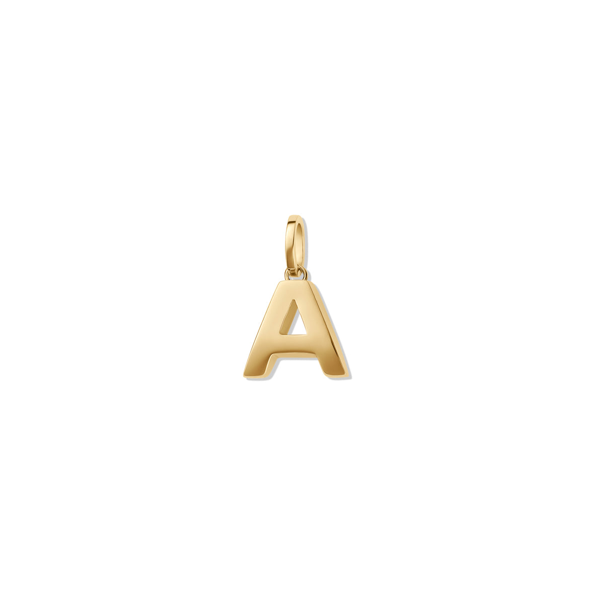 Alphabet Charm Gold - A