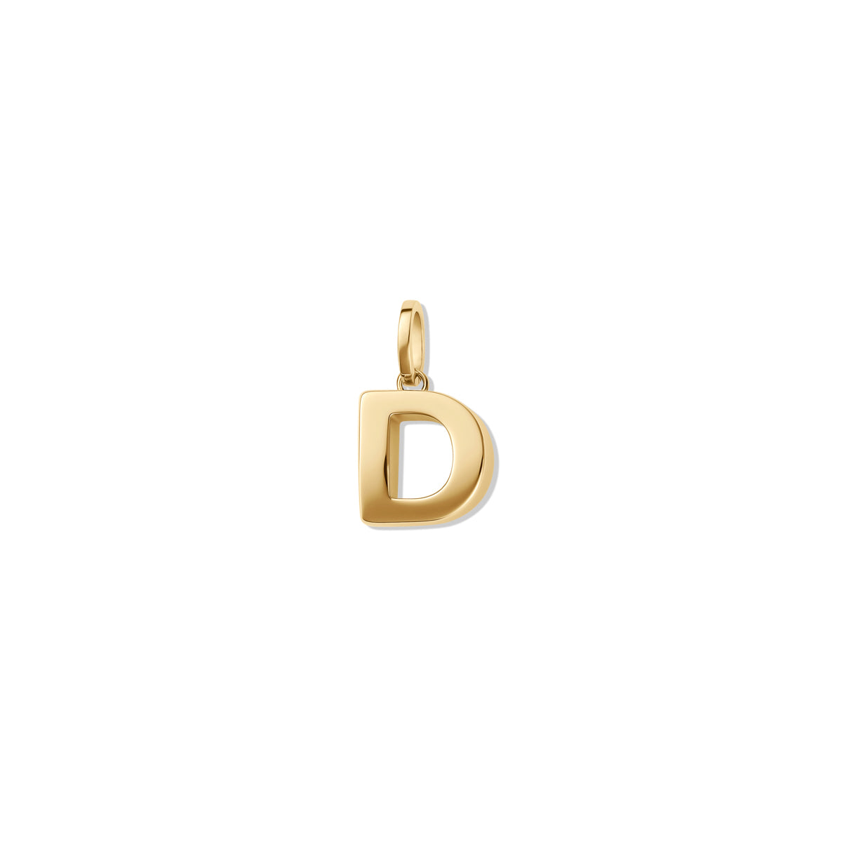 Alphabet Charm Gold - D
