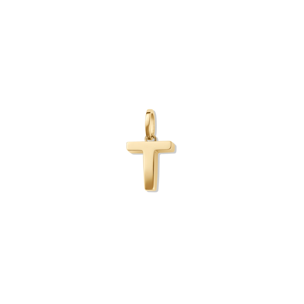 Alphabet Charm Gold - T