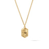 Hex Pendant Necklace Gold