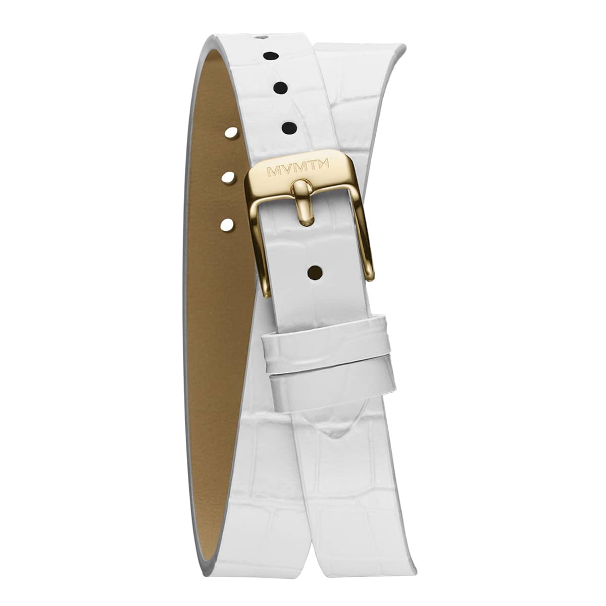 Reina - 12mm Sugar White Italian Leather