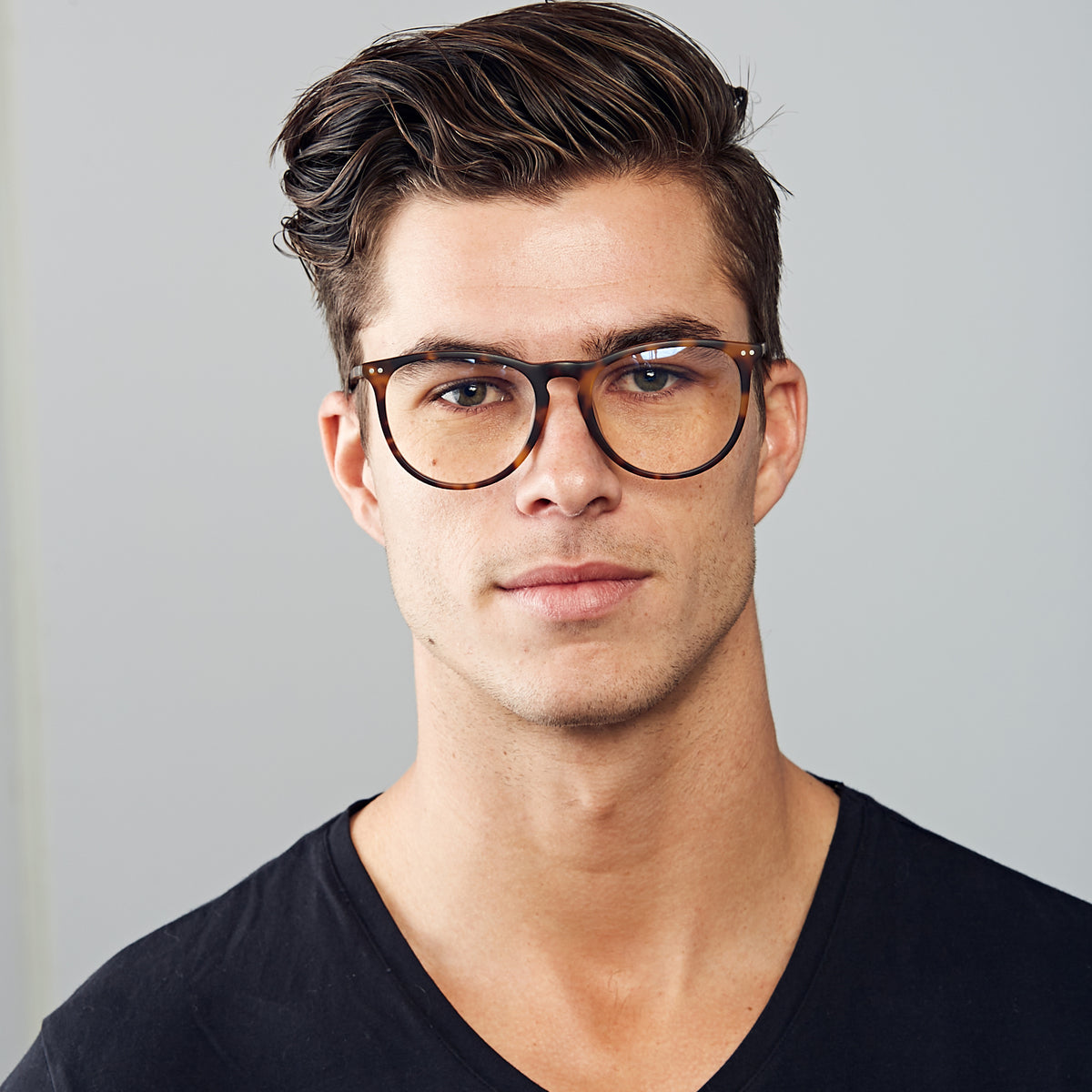 Ingram Everscroll Glasses Brown