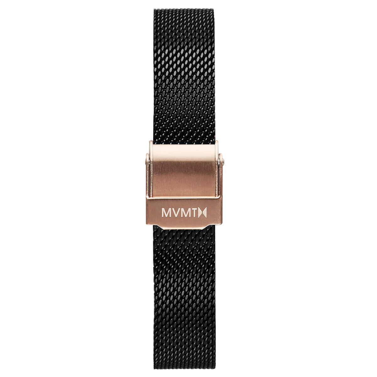 MOD - 12mm Mesh Band Black Rose Gold Clasp