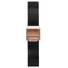 MOD - 12mm Mesh Band Black Rose Gold Clasp