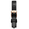 MOD - 12mm Black Leather Rose Gold Buckle
