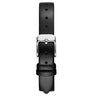 MOD - 12mm Black Leather Silver Buckle