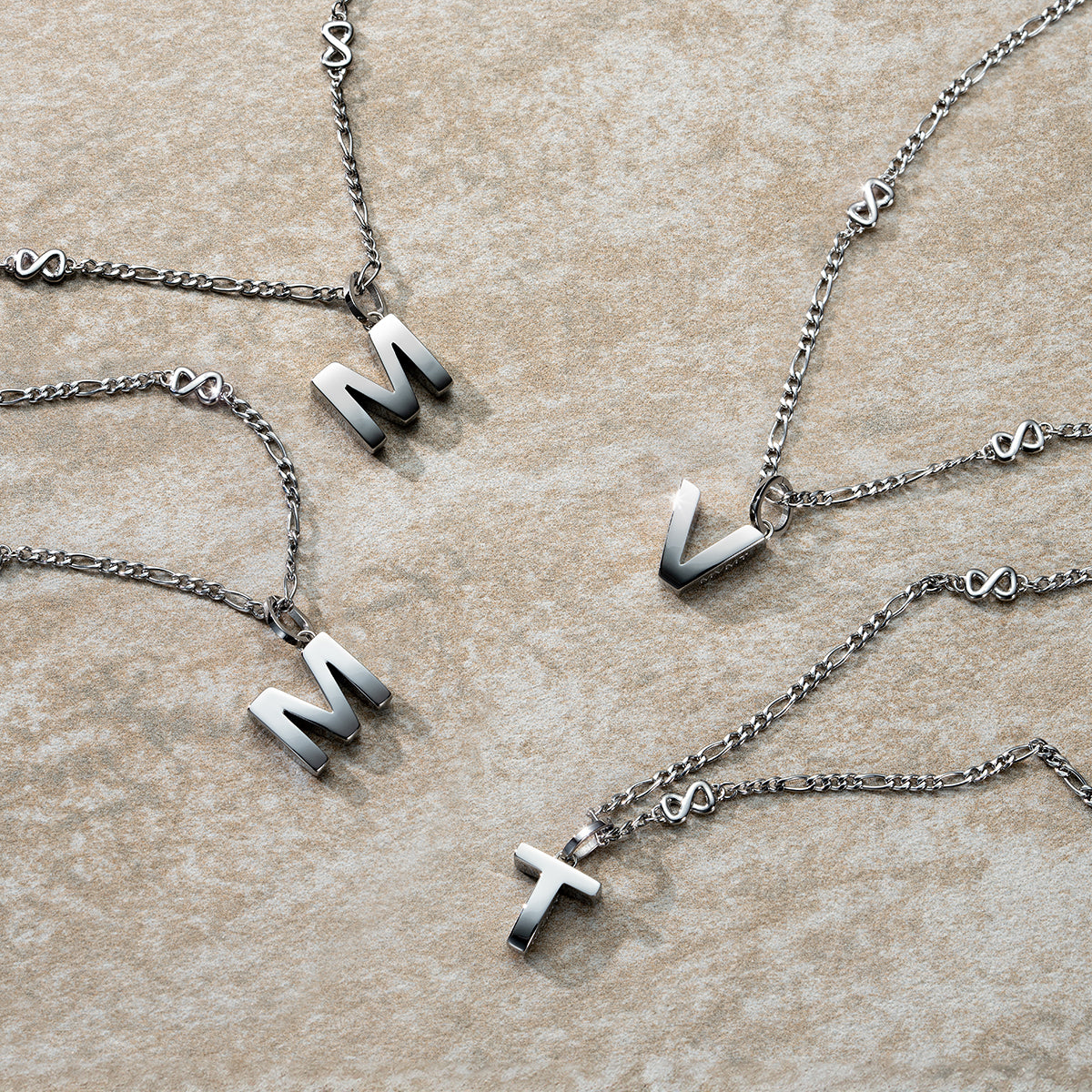 Alphabet Charm Silver - A