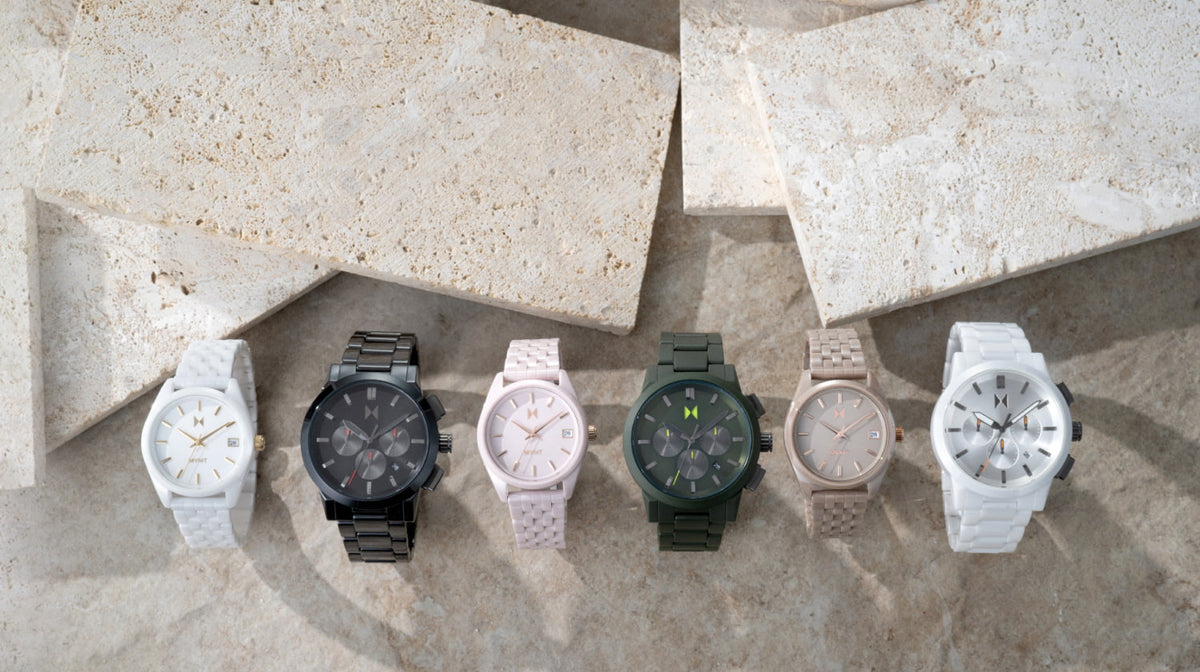 Six Men's and Women's ceramic watches
