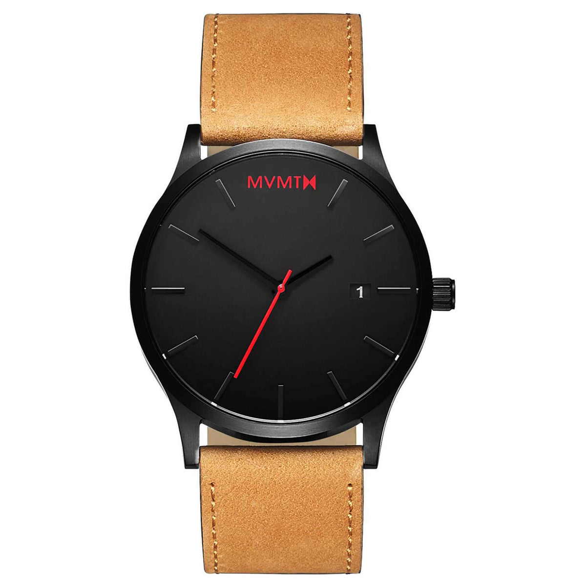 MVMT Men's Classic Tan Leather Watch