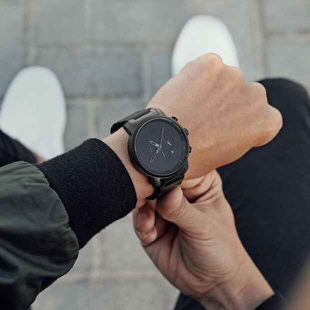 MVMT Men's Chrono Black Plated Watch