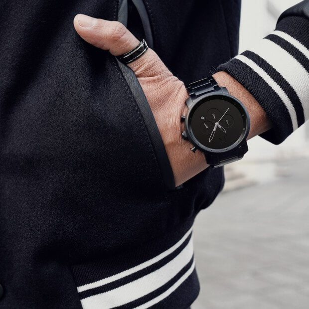 MVMT Men's Chrono Black Plated Watch