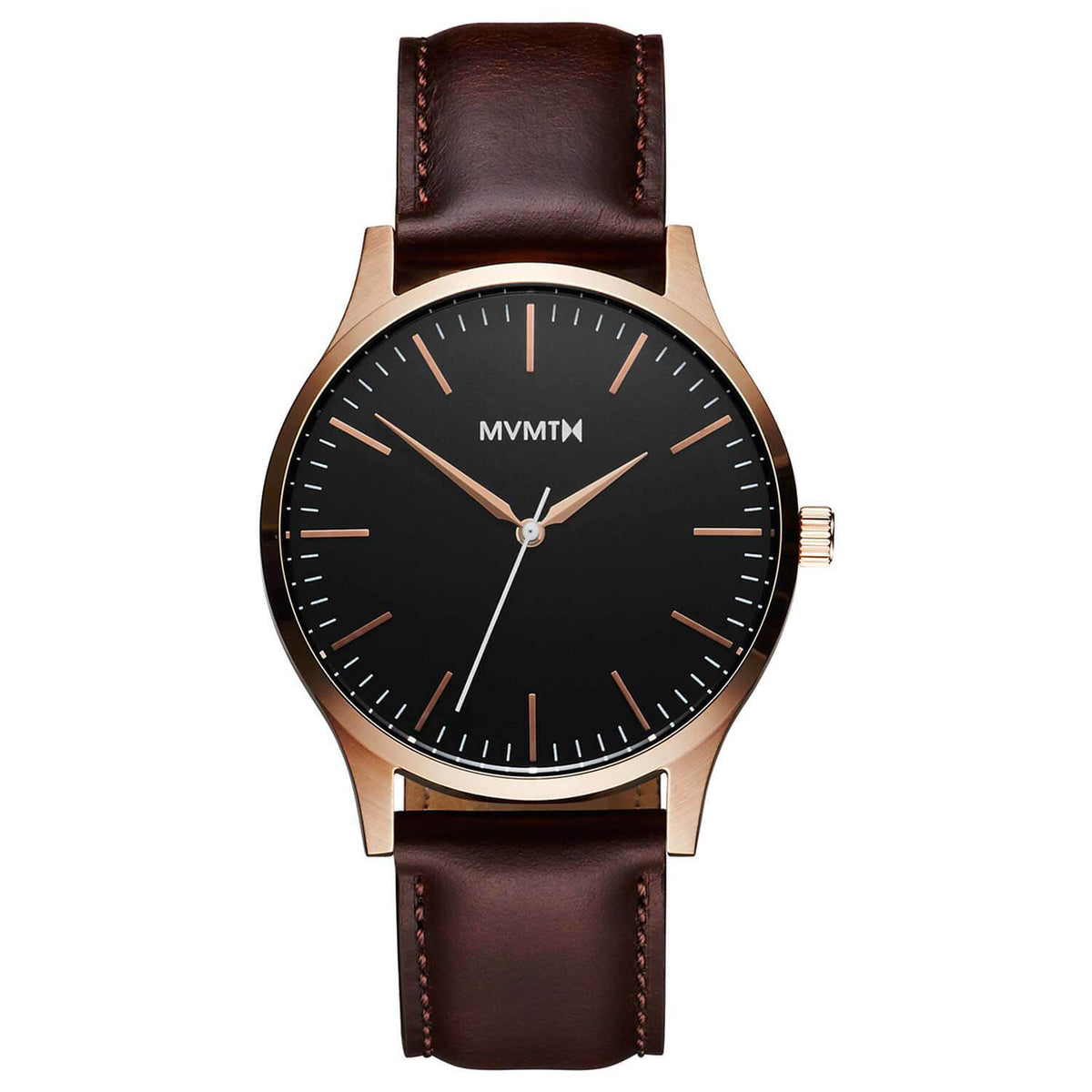 MVMT Men's 40 Series Brown Leather Watch