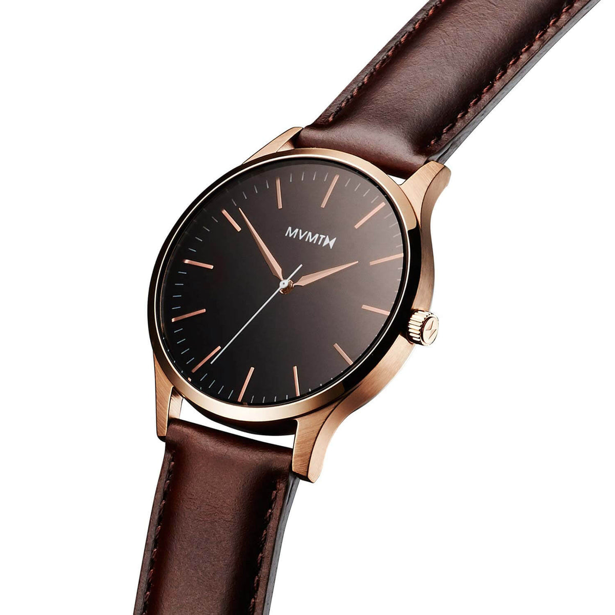 MVMT Men's 40 Series Brown Leather Watch