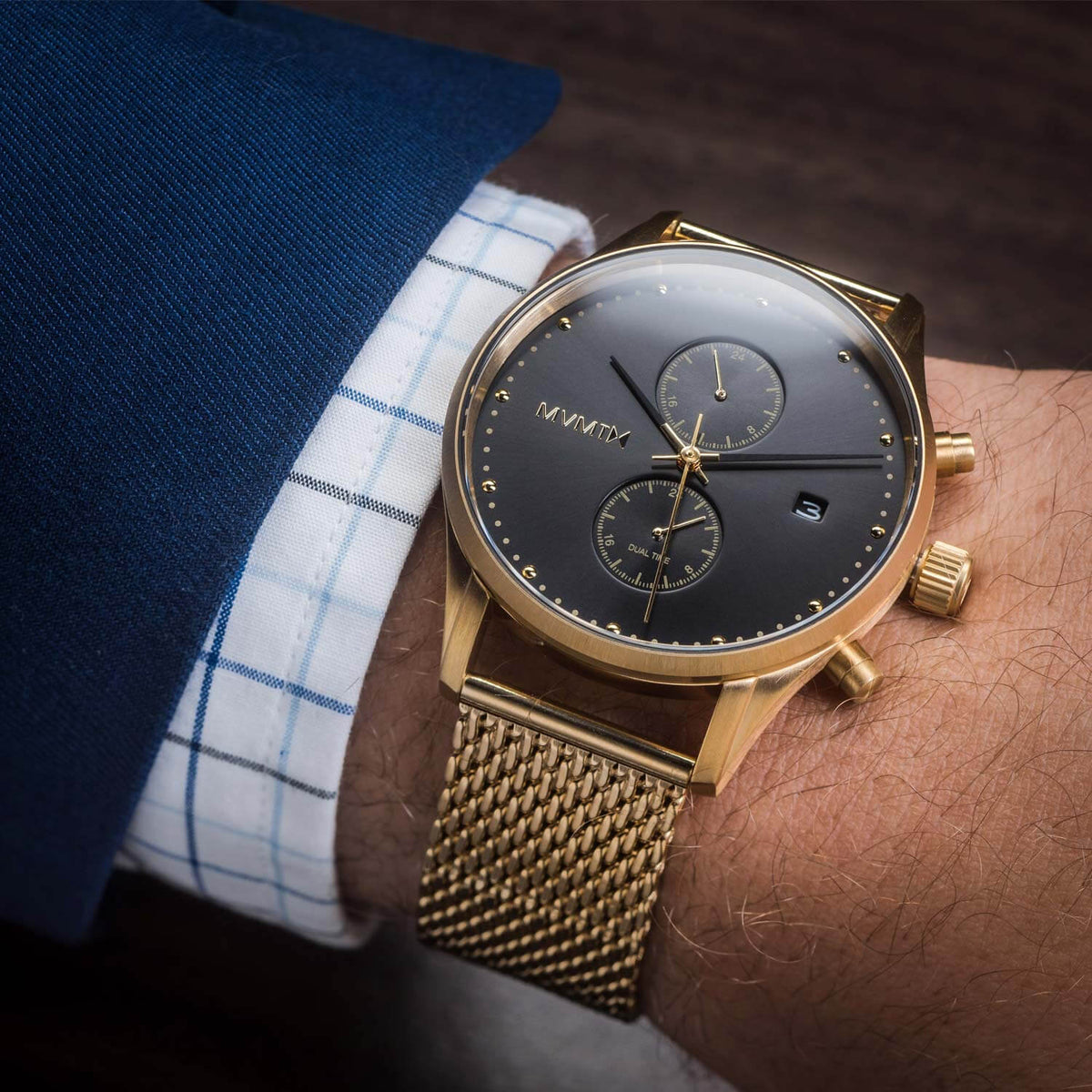 MVMT Men's Voyager Gold Plated Watch