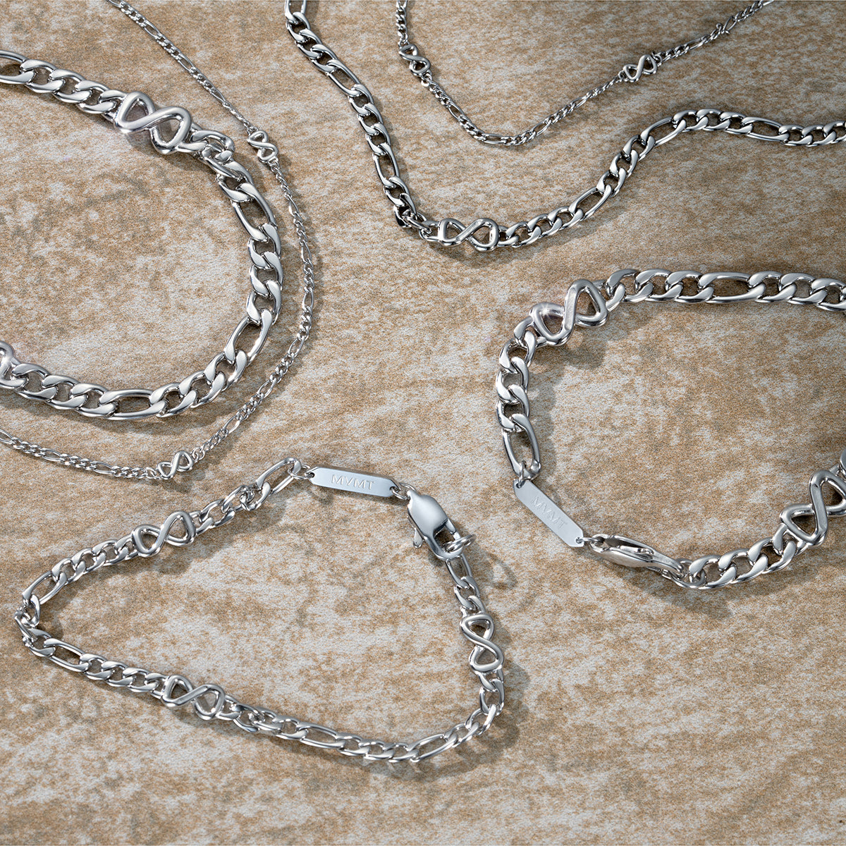 Figaro Chain Bracelet - 1.8MM Silver