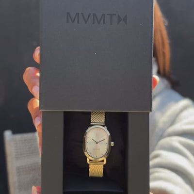 Video of Carmel oval watch with influencer styling