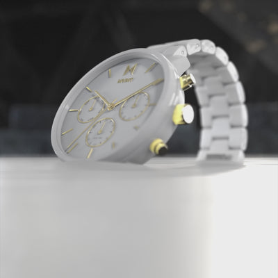 White Nova ceramic women's watch